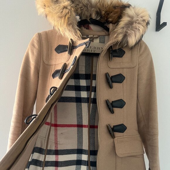 Burberry Tan Coat - Size 2 - Picture 1 of 7